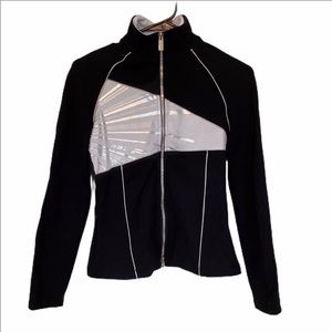 Bebe Sport Black Zip up Jacket Size S